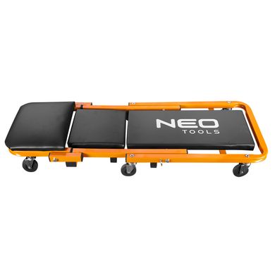 Тележка Neo Tools для работы под автомобилем, на роликах, 2 в 1, лежа 40х14х102 см, сидя 54.5x40x48 см