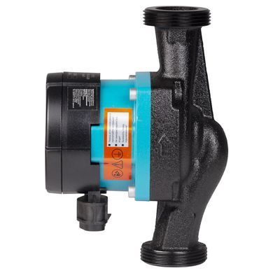 Насос циркуляционный энергосберегающий 5-60Вт Hmax 8м Qmax 63л/мин &Oslash;1&frac12;" 180мм + гайки &Oslash;1" AQUATICA GPA25-8/180 III (774063)