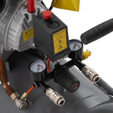 Компрессор 50 л, 2.23 кВт, 220 В, 10 атм, 354 л/мин, 2 цилиндра INTERTOOL PT-0004