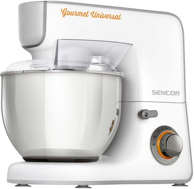 Кухонна машина Sencor STM37ХХ, 1000Вт, чаша-метал, корпус-пластик, насадок-19, білий