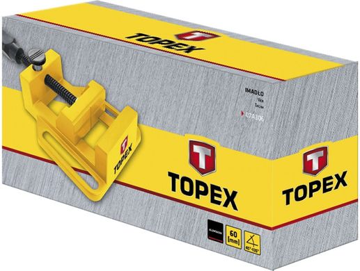 Тиски TOPEX, алюминиевые, 60 мм, 0.44 кг