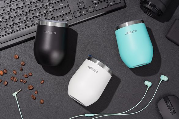 Термокухоль Ardesto Compact Mug 350 мл, нержавіюча сталь, блакитний