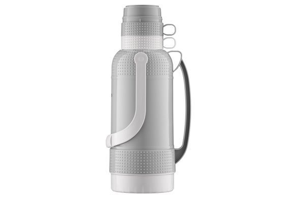 Термос Ardesto Gemini Gourmet, 3200мл, пластик, боросилікатне скло, сірий