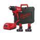 Дрель-шуруповерт аккумуляторный MILWAUKEE M12 BLDDRC-402C, 40Нм (зарядное устройство С12, 2 аккумулятора М12 В4 4Ач, клипса для ремня, кейс)