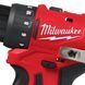 Дрель-шуруповерт аккумуляторный MILWAUKEE M12 BLDDRC-402C, 40Нм (зарядное устройство С12, 2 аккумулятора М12 В4 4Ач, клипса для ремня, кейс)