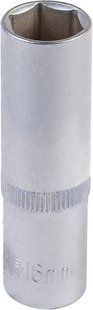 Насадка торцева 6-гранна подовжена MASTERTOOL 1/2" 16 мм CRV 78-0516
