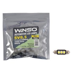 Автолампа LED Winso 12V SMD SV8.5 T11x36, 10шт