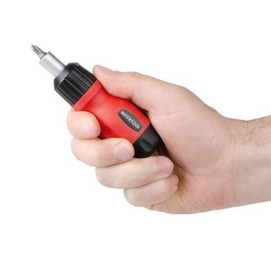 Викрутка реверсивна з комплектом насадок 6 од. INTERTOOL VT-1009