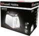 Тостер Russell Hobbs GrooWe 2 Slice 850Вт, підігрів, розморож., пластик, білий