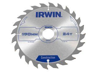 Диск пильный по деревоматериалам IR CSB 190x24Tx30, IRWIN
