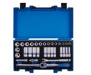 Набор головок 3/8" 33 ед. 12-ти гранные,короткие+длинные (7-24mm)