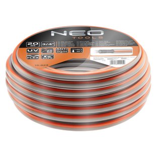 Шланг садовий Neo Tools Optima, 3/4", 20м, 4 шари, до 25 Бар, -20…+60°C