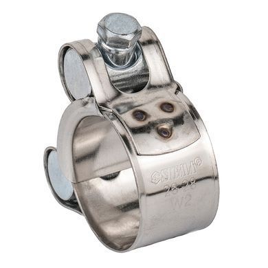 Хомут силовой нержавеющий 18мм &Oslash;26-28мм (КРАТНО 10шт) SIGMA (2508071)