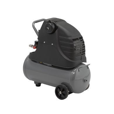 Компрессор 24 л, 1.5 кВт, 220 В, 8 атм, 206 л/мин. INTERTOOL PT-0009
