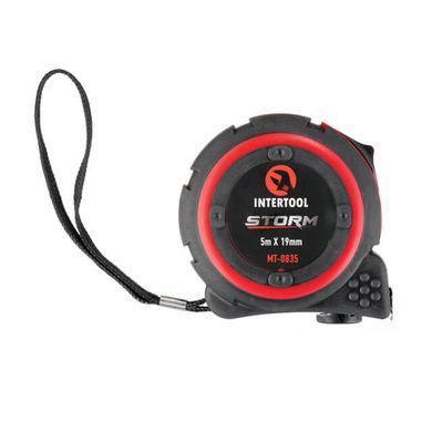 Рулетка із металевим полотном 5 м*19 мм STORM INTERTOOL MT-0835