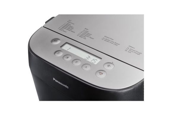 Хлебопечка Panasonic 700Вт, программ-18, макс.вес -1кг, форма-круг, пластик, черный