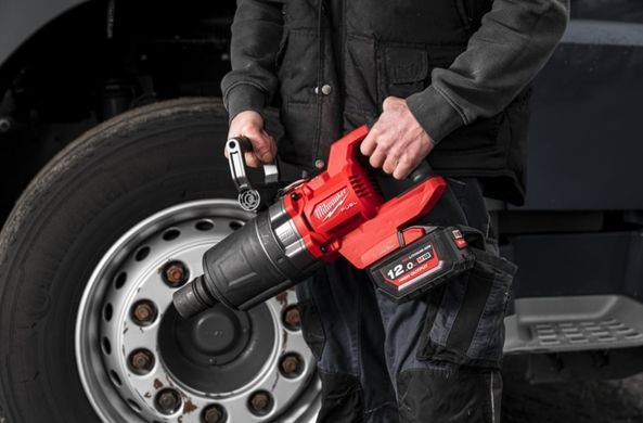 Гайковерт аккумуляторный бесщеточный 1'' MILWAUKEE, M18 ONEFHIWF1DS-0C, 2711Нм, с кольцом (каркас, кейс)