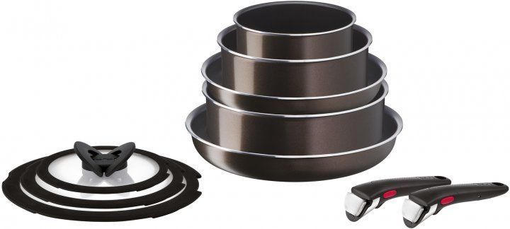 Набор посуды Tefal Ingenio XL Intense, 10 предметов, алюминий
