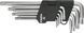 Ключі Torx TOPEX, набір 9 од., Torx з отвором, T10-T50, довгі