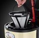Кофеварка Russell Hobbs капельная Retro, 1,25л, молотая, ретро шкала, черно-бежевый