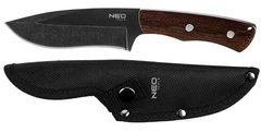 Нож тактический Neo Tools Full Tang, 230 мм, лезвие 120 мм, рукоятка из дерева, чехол