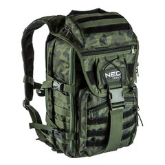 Рюкзак Neo Tools CAMO, туристичний, камуфляжний, 30л, 22 кишені, посилений, поліестер 600D, 50х29. 5х19 см