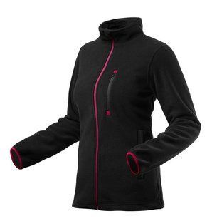 Кофта рабочая NEO Woman Line флисовая, размер S(36), 300 г/м2, на молнии, 3 кармана на молнии, черный