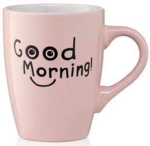 Чашка Ardesto Good Morning, 330 мл, розовая, керамика