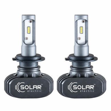 Автолампа LED Solar H7 12/24V 6000K 4000Lm 50W Seoul CSP 19x19