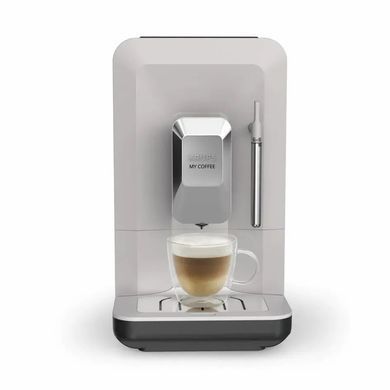 Кавомашина Krups My Coffee+ 1.5л, зерно, ОLED дисплей, авторецептів - 3, метал, сірий