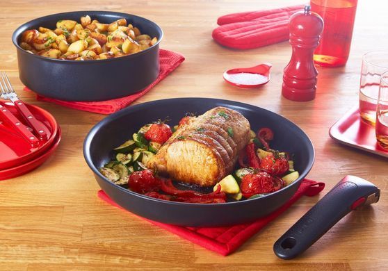 Набор посуды Tefal Ingenio Unlimited, сменная ручка, 3 предмета, алюминий, бакелит, черный