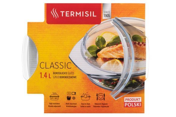 Форма для запікання Termisil із кришкою, кругла, 1,4 л