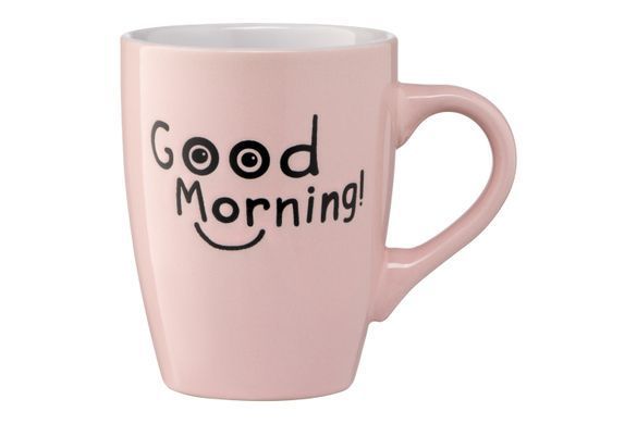Чашка Ardesto Good Morning, 330 мл, розовая, керамика