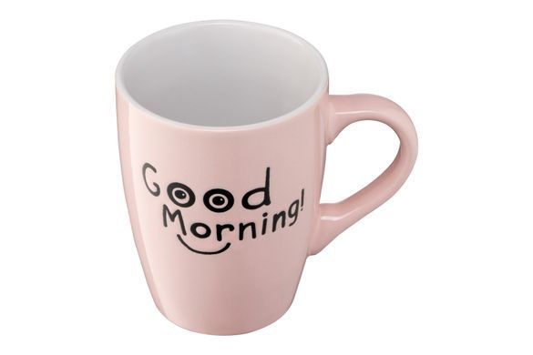 Чашка Ardesto Good Morning, 330 мл, розовая, керамика