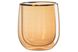 Набір чашок Ardesto Golden Moon з подвійними стінками , 250 мл, H 9,5 см, 2 од., боросилікатне скло