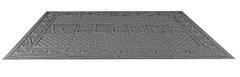 Коврик резиновый ГОСПОДАР "WELCOME" с синтетическим покрытием 730х1165 мм серый 92-0702