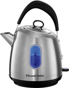 Электрочайник Russell Hobbs Stylevia, 1.5л, металл, серебристо-черный