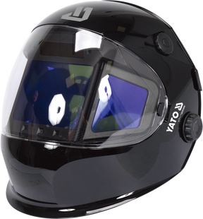 Маска электросварщика YATO TRUE COLOR с автозатемняющим фильтром 117х 156х 9,4мм, глазок - 108х82 мм
