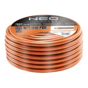 Шланг садовий Neo Tools Economic, 3/4", 30м, 4 шари, до 20 Бар, -10…+50°C