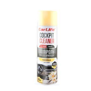 Полироль для приборной панели CarLife Cockpit Cleaner EXTRA MAT Ваниль, 500мл