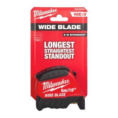 Рулетка WIDE BLADE MILWAUKEE (Gen2), 5м/16фт (35мм)