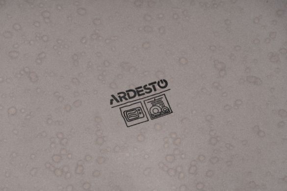 Тарілка десертна Ardesto Trento, 20,5 см, сіра, кераміка