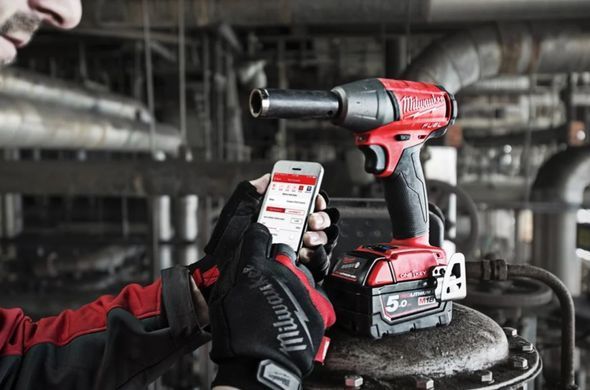 Гайковерт аккумуляторный бесщеточный 1/2'' MILWAUKEE M18 ONEIWF12-0, 300Нм, с кольцом (каркас)