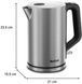 Електрочайник Tefal Bronx Electric 1.7л, нерж. сталь, сірий
