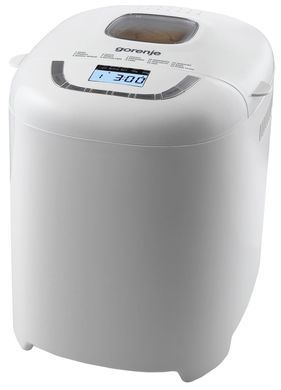 Хлібопічка Gorenje 550Вт, програм-15, макс.вага -0.9кг, форма прямокутник, пластик, білий