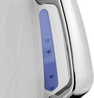 Электрочайник Russell Hobbs Structure, 1.7л, пластик, подсветка, бело-серебристый