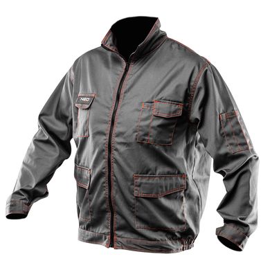 Куртка рабочая NEO, размер S(48), 245 г/м2, световозвращающие элементы, крепкие карманы, серая