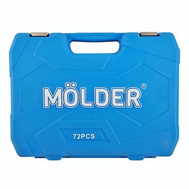 Профессиональный набор инструментов в кейсе M&Ouml;LDER 1/2", 1/4" 72 T, CR-V, 72 ед.