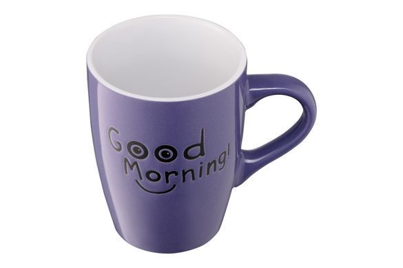Чашка Ardesto Good Morning, 330 мл, фиолетовая, керамика