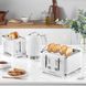 Электрочайник Russell Hobbs Structure, 1.7л, пластик, подсветка, бело-серебристый